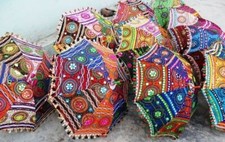 Indian Handmade Vintage Decorative Sun Shade Lot Of 10PC Wedding Party Umbrella