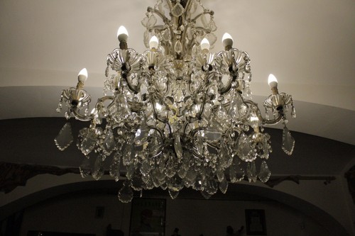 Lampadario cristallo di - lampadario,