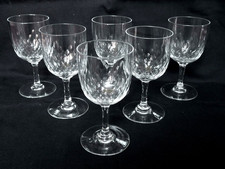 6 verres à eau - cristal de