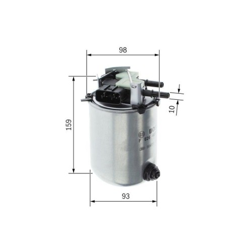 Filtro carburante bosch - filtro,
