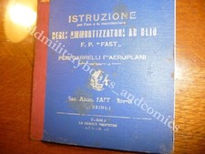 ISTRUZIONE PER GLI AMMORTIZZATORI AD OLIO F.P. "FAST" PER CARRELLI D'AEROPLANI