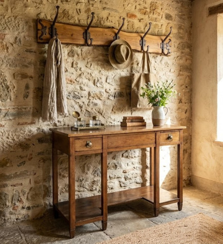 Scrittoio console massello - console, in