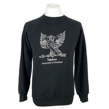 Felpa Vintage Nera Media