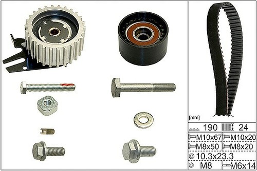 Kit cinghia distribuzione - cinghia, ina