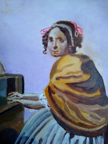 Dipinto olio vermeer - olio., vermeer's