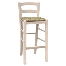 Sgabello legno con schienale