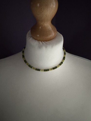 Collana girocollo pietra semi - girocollo,