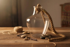 Vaso Vetro Per Candela Decorazione