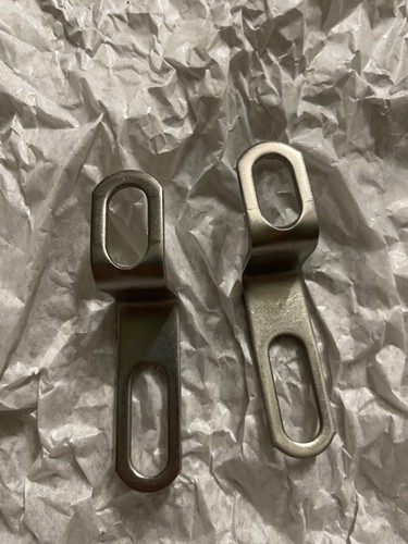 Coppia staffe acciaio - di,