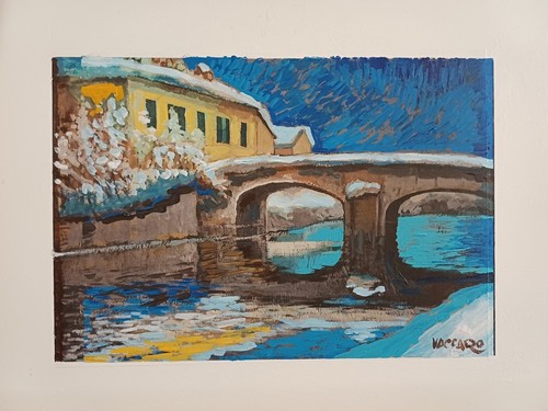 Quadro acrilico tavola - quadro, di