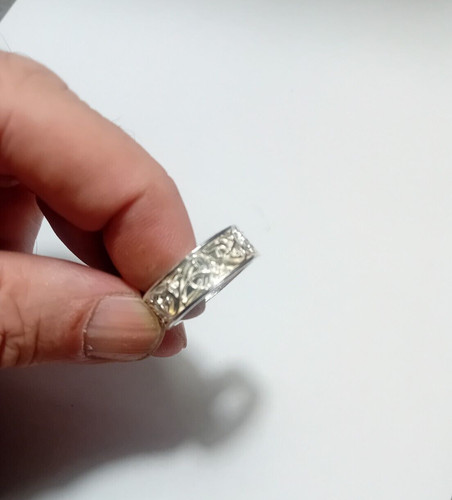 Anello fascia argento con - argento,