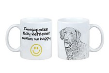 Cane da riporto della Baia di Chesapeake tazza con il cane Mi rende felice Art-D