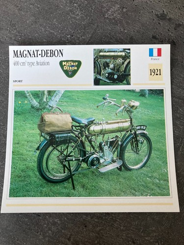 Carte fiche moto collection - fiche,