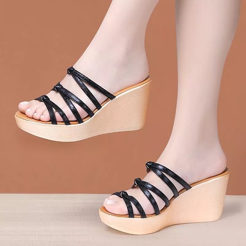 Sandali espadrilles zeppa - 8, cm