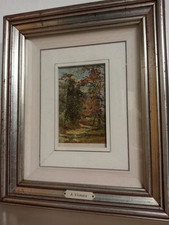 Ambrogio Vismara (1900-1994) Dipinto Ad Olio Laigueglia