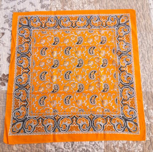 Fazzoletto bandana giallo - bandana,