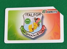  Scheda telefonica usata Italia Italfor Afghanistan Esercito Italiano come foto