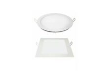 FARETTO LED PANNELLO SLIM 3W 6W 12W 18W INCASSO A MOLLA ROTONDO QUADRATO GESSO