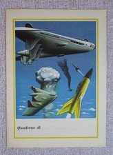 QUADERNO VECCHIO FANTASCIENZA PUBBLICITÀ MOTTA SCUOLA CAROSELLO ASTRONAVI SPAZIO