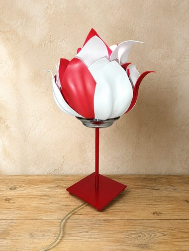 Lampada fiore artigianale - fiore,