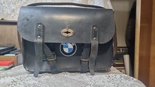 BORSA  BAULETTO IN PELLE D'EPOCA MOTO BMW - ALTEZ. CM. 35 LARGHEZZA CM. 42 x 17