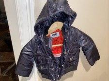 Bomber trapuntato D&G Dolce Y Gabbana Junior bambino blu perfetto! Spedizione gratuita!