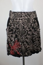 DESIGUAL GONNA CORTA DONNA TG. M WOMAN VINTAGE SHORT SKIRT CASUAL LOGO COTONE