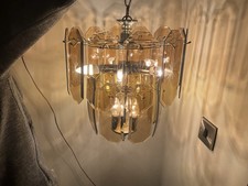 Lampadario luce vetro fumè