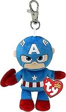 PELUCHE MARVEL CAPTAIN AMERICA Clips TY