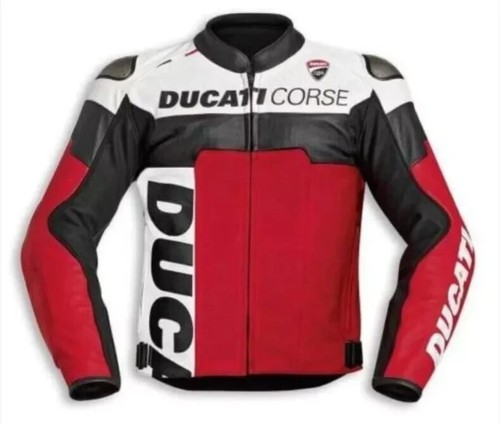Ducati corse giacca moto pelle - corse,