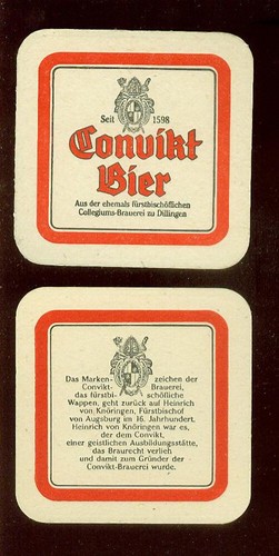 Sottobicchiere birra convikt - sottobicchiere,