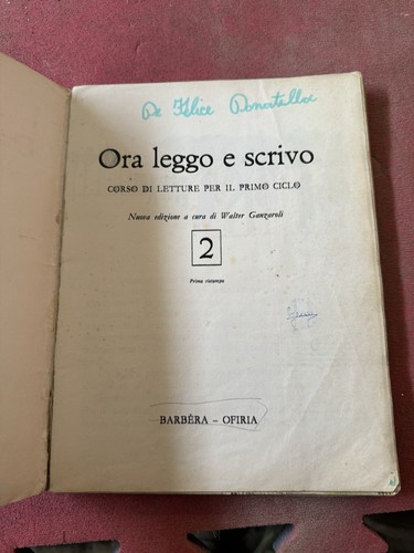 Libro ora leggo scrivo - e,