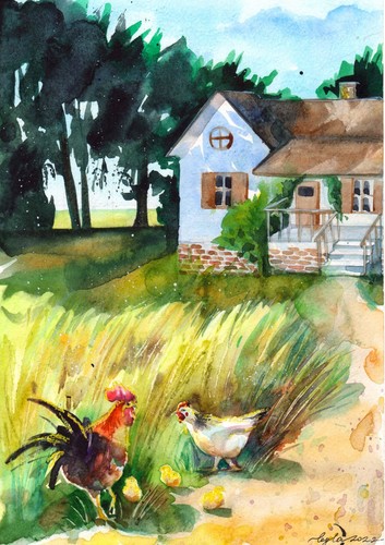 Quadro acquerello originale