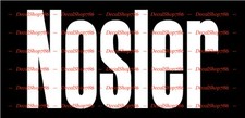 Nosler Munition - Caccia e Tiro - Decalcomanie in vinile fustellato Peel N' Stick