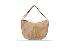 ALVIERO MARTINI 1° CLASSE BORSA MEZZALUNA IN TESSUTO SOFT GEO CLASSIC N863 6001