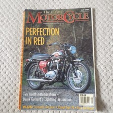 Vintage The Classic Motorcycle Magazine May 2002 Perfection in Red BSA Triumph 