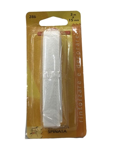 Fettuccia cotone bianca - di,