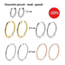 Orecchini donna cerchio - a,