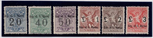 Segnatasse vaglia 6 serie - n., 1/6