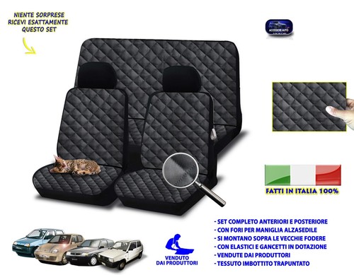 Coprisedili nero fiat panda - nero,