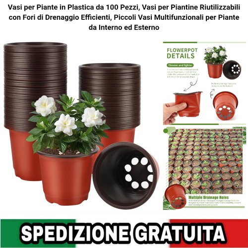 100 vasi piante plastica - piante,