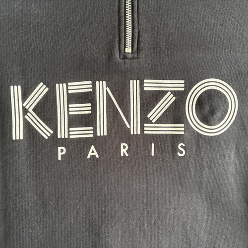 Felpa kenzo zip nera - felpa,