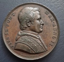 Medaglia Papale Pio IX A.II