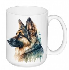 TAZZA MUG latte PASTORE TEDESCO IN CERAMICA + SCATOLA IDEA REGALO DOG UOMO-DONNA
