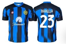 MAGLIA TAGLIA L DI NICOLO' BARELLA DELL FC INTER MAGLIETTA ADULTO CHAMPIONS HOME