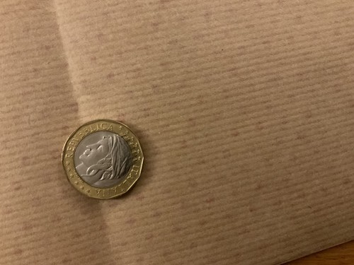 Moneta bimetallica 1000 - moneta, lire