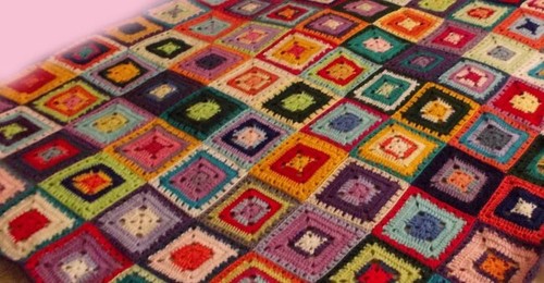 Coperta granny square - ,,