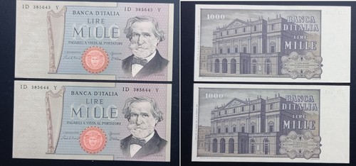 Banconote lire 1000 - lire,