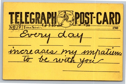 Cartolina telegrafica epoca - cartolina,