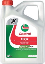 Olio motore lubrificante auto GTX Ultraclean 10W40 A3/B4 4L CASTROL